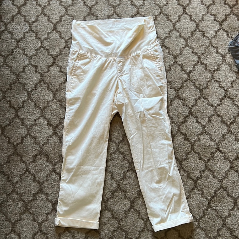 Old Navy Maternity Rollover Waist Chino Pants